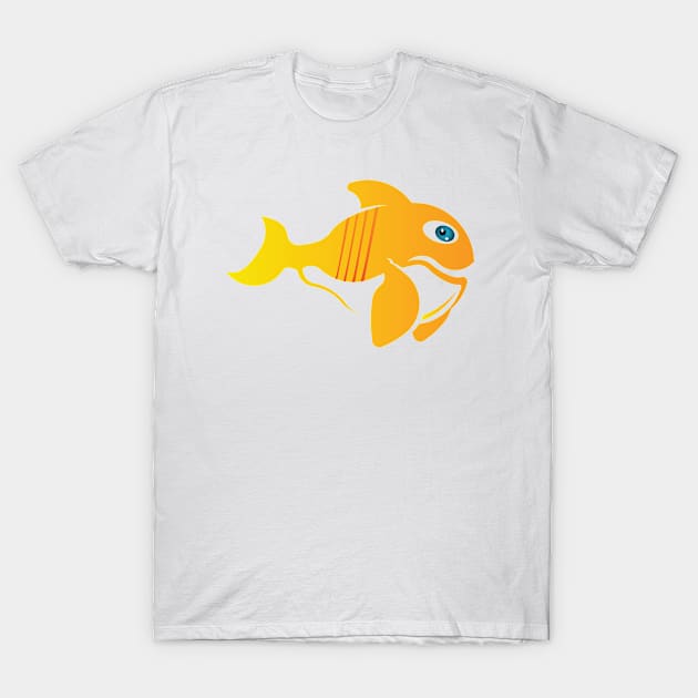 Cute fish whale T-Shirt by Farhad